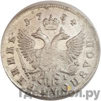 Полуполтинник 1754 года