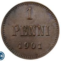 1 пенни 1901 года  Для Финляндии