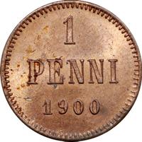 1 пенни 1900 года  Для Финляндии