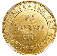 20 марок 1891 года L Для Финляндии