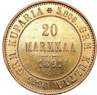 20 марок 1891 года L Для Финляндии