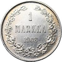 1 марка 1908 года L Для Финляндии
