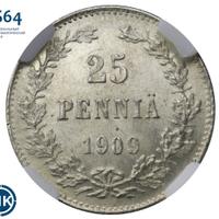 25 пенни 1909 года L Для Финляндии