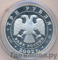 3 рубля 2002 года СПМД