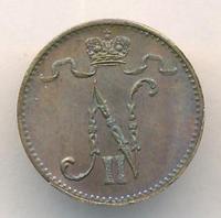 1 пенни 1908 года  Для Финляндии