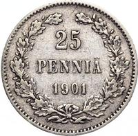 25 пенни 1901 года L Для Финляндии