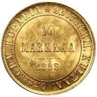 10 марок 1882 года S Для Финляндии