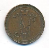 10 пенни 1909 года  Для Финляндии