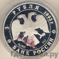 3 рубля 1993 года ЛМД