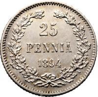25 пенни 1894 года L Для Финляндии