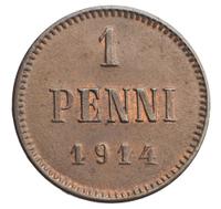 1 пенни 1914 года  Для Финляндии