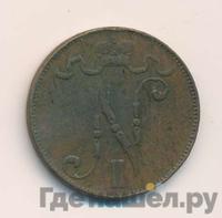 5 пенни 1896 года  Для Финляндии
