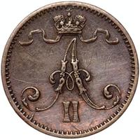 1 пенни 1873 года  Для Финляндии