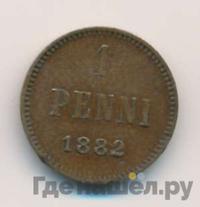 1 пенни 1882 года  Для Финляндии