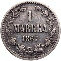 1 марка 1867 года S Для Финляндии
