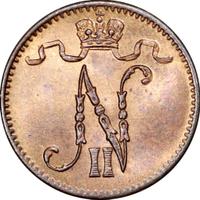 1 пенни 1915 года  Для Финляндии