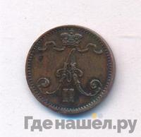 1 пенни 1876 года  Для Финляндии