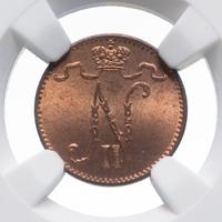 1 пенни 1907 года  Для Финляндии