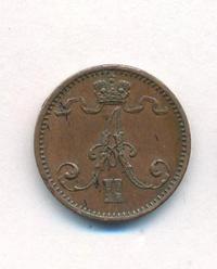 1 пенни 1873 года  Для Финляндии