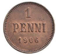 1 пенни 1906 года  Для Финляндии