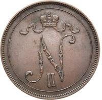 10 пенни 1896 года  Для Финляндии