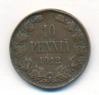 10 пенни 1912 года  Для Финляндии