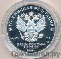 3 рубля 2016 года СПМД