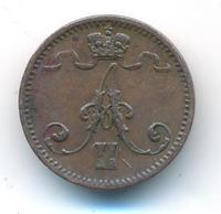 1 пенни 1873 года  Для Финляндии