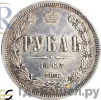 1 рубль 1863 года СПБ АБ