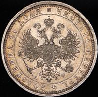1 рубль 1884 года СПБ АГ