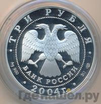 3 рубля 2004 года СПМД