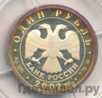 1 рубль 2002 года ММД