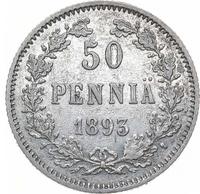 50 пенни 1893 года L Для Финляндии