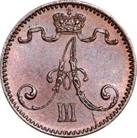1 пенни 1892 года  Для Финляндии