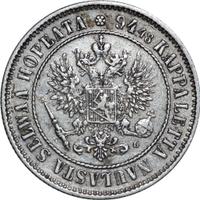 1 марка 1892 года L Для Финляндии