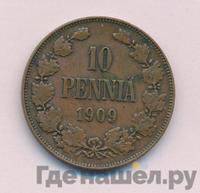 10 пенни 1909 года  Для Финляндии