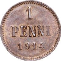 1 пенни 1914 года  Для Финляндии