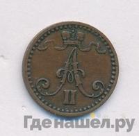 1 пенни 1869 года  Для Финляндии
