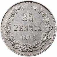 25 пенни 1909 года L Для Финляндии