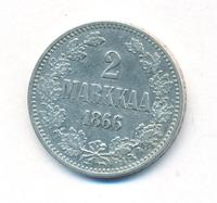 2 марки 1866 года S Для Финляндии
