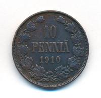 10 пенни 1910 года  Для Финляндии