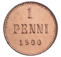 1 пенни 1900 года  Для Финляндии