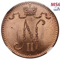 1 пенни 1901 года  Для Финляндии