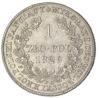1 злотый 1829 года FH Для Польши