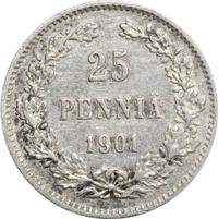 25 пенни 1901 года L Для Финляндии