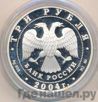 3 рубля 2004 года ММД