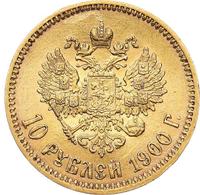 10 рублей 1900 года
