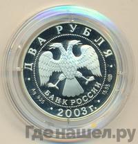 2 рубля 2003 года СПМД