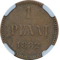1 пенни 1882 года  Для Финляндии