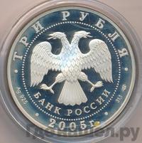 3 рубля 2005 года СПМД